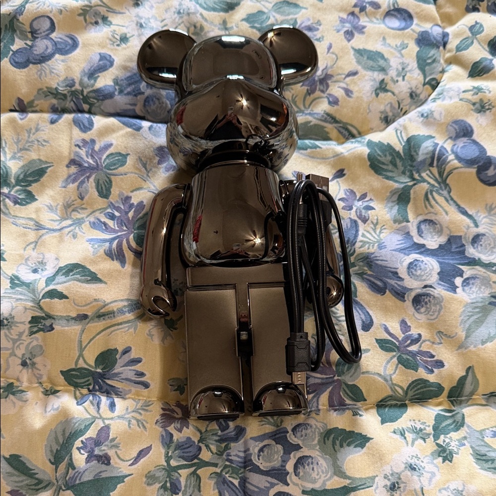 Chrome Bearbrick Figurine